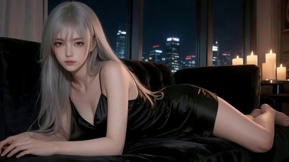 沙发上性感女孩