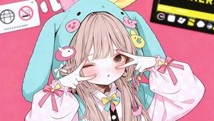 粉甜兔系少女