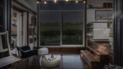 舒适的雨天小房间