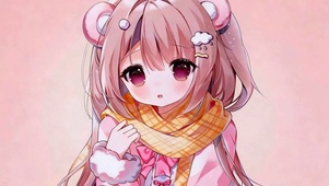 毛绒小熊兽耳女孩