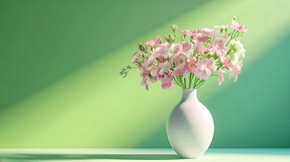 护眼清新简约治愈花朵