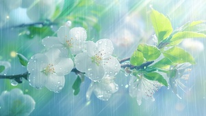雨中小花