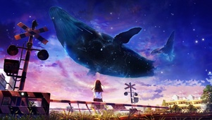 美丽梦幻云下的星空 