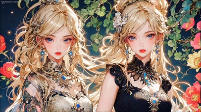 金发双胞胎萝莉美少女