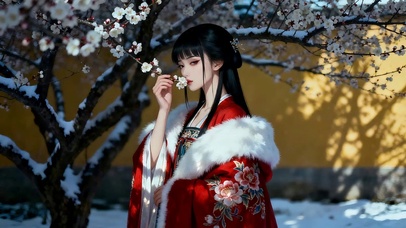 繁华尽梦美人嗅梅