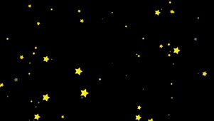 通道的星星下落瞬间