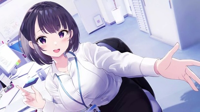 4K 制服JK办公室动漫少女