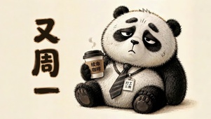 又周一打工续命熊猫