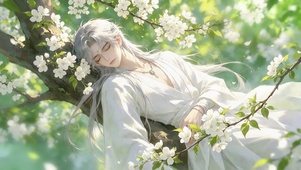 一眼万年绝美古风樱花少年