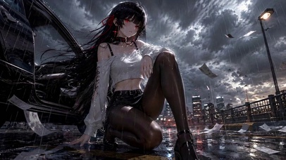雨夜都市少女