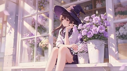 午后花房的巫师少女