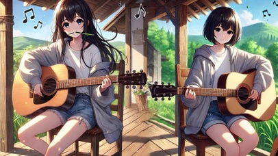 弹吉他的女孩们