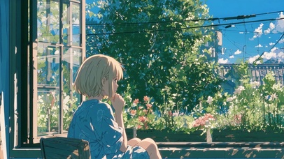 绿意风景