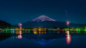 4K富士山烟火星之轨迹
