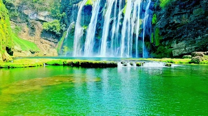 唯美瀑布清泉 4K