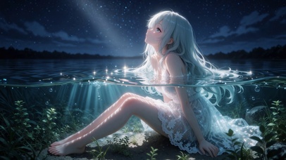 水中女孩