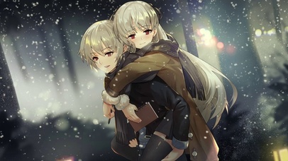 大雪中的恋人