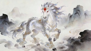 阳光彩虹小白马