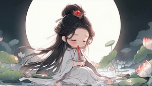 荷塘国风少女