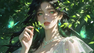 治愈护眼美女壁纸