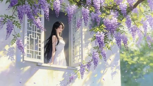 紫藤花女孩