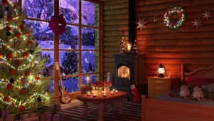 冬季小屋圣诞节