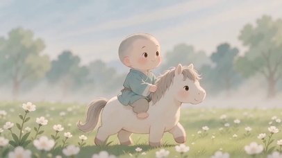 宝宝骑小马