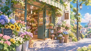 巷口花店的午后