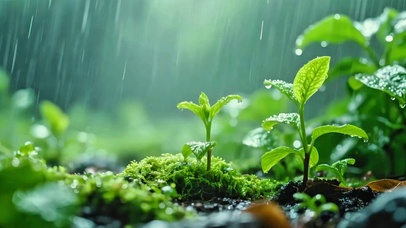 解压治愈小雨4K