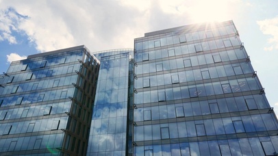 4K 高清 高层建筑玻璃外墙