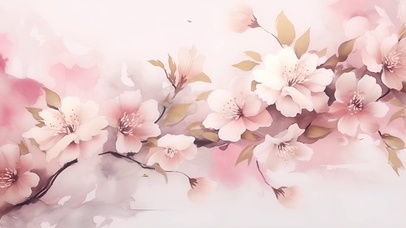 4K中国风水彩画