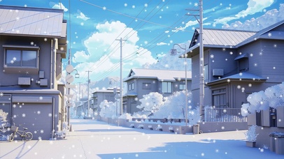 唯美治愈冰雪之城