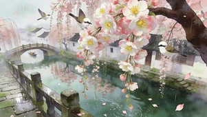 樱花树木