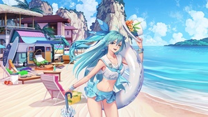 海边美少女 