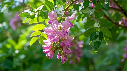 随风摇曳的花花