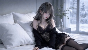 黑丝美女