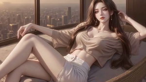 都市纯欲长腿气质女神