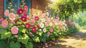 小院里的鲜花