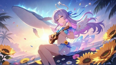 梦幻海边知更鸟