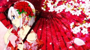 花伞女孩