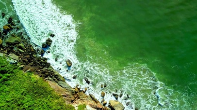 4K护眼海岸海浪