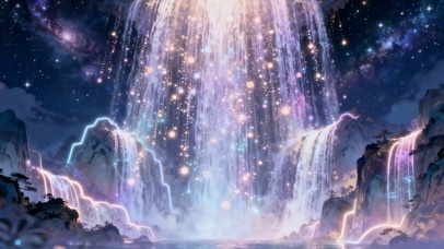 梦幻的瀑布