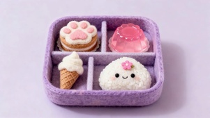 小清新夏日果冻冰淇淋甜品拼盘