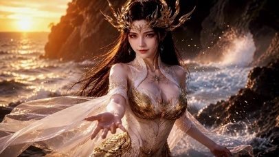 海岸金冠女神