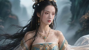 仙境温泉古风美女1