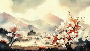 梦幻风景插画