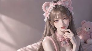 粉色系小熊甜心
