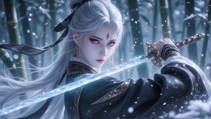 古风仙侠白发女侠
