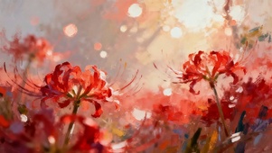 唯美红色彼岸花