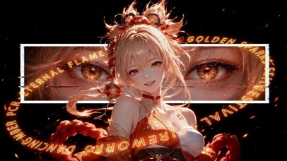 闪耀金焰美少女